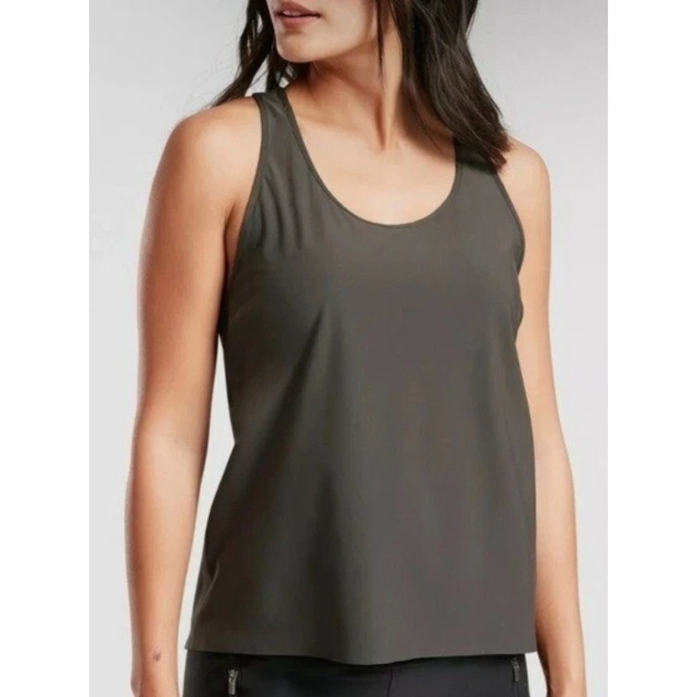 Athleta Nova Tank Womens Small Gray Gym Sporty Active Workout Yoga